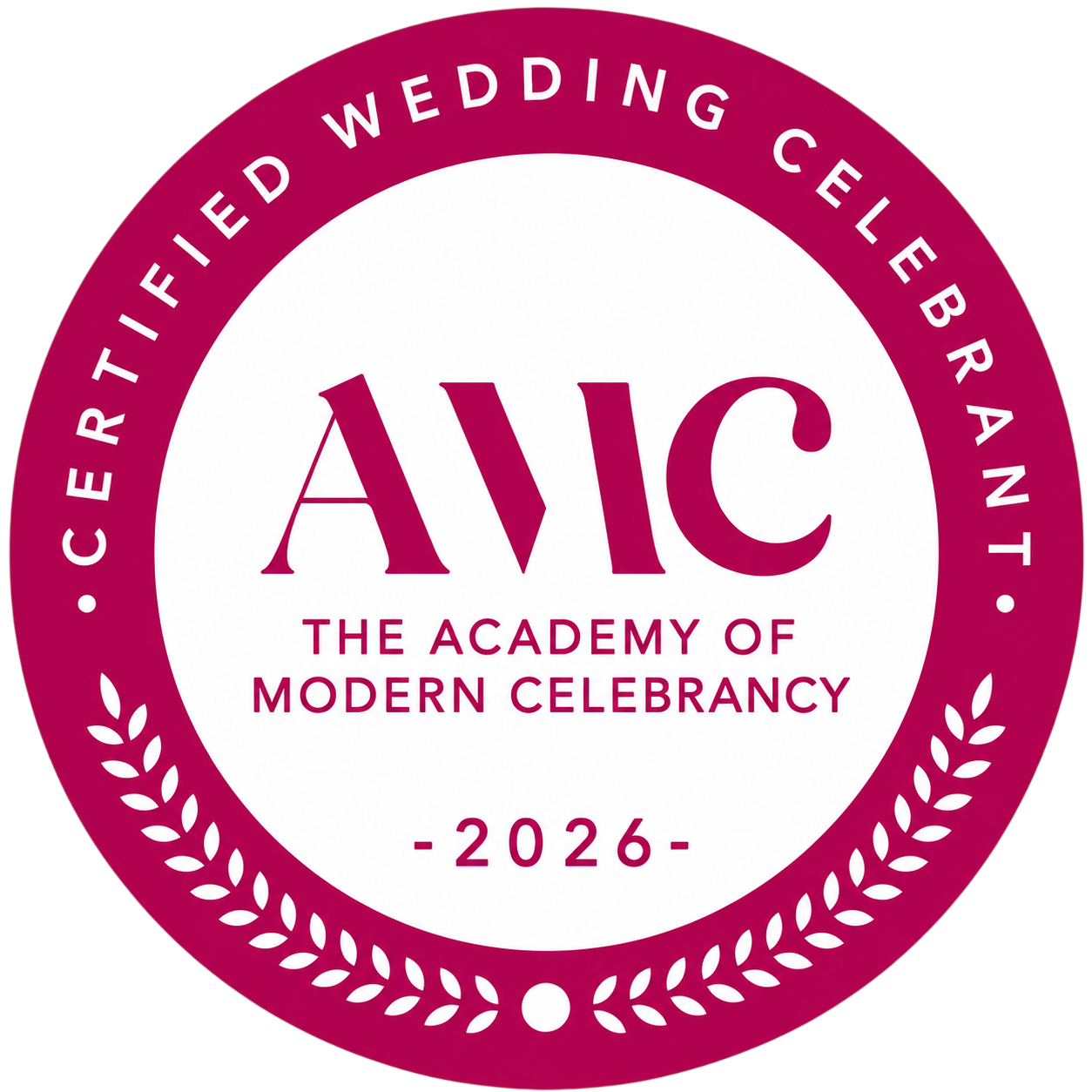 Certified Wedding Celebrant, The Academy of Modern Celebrancy, 2026